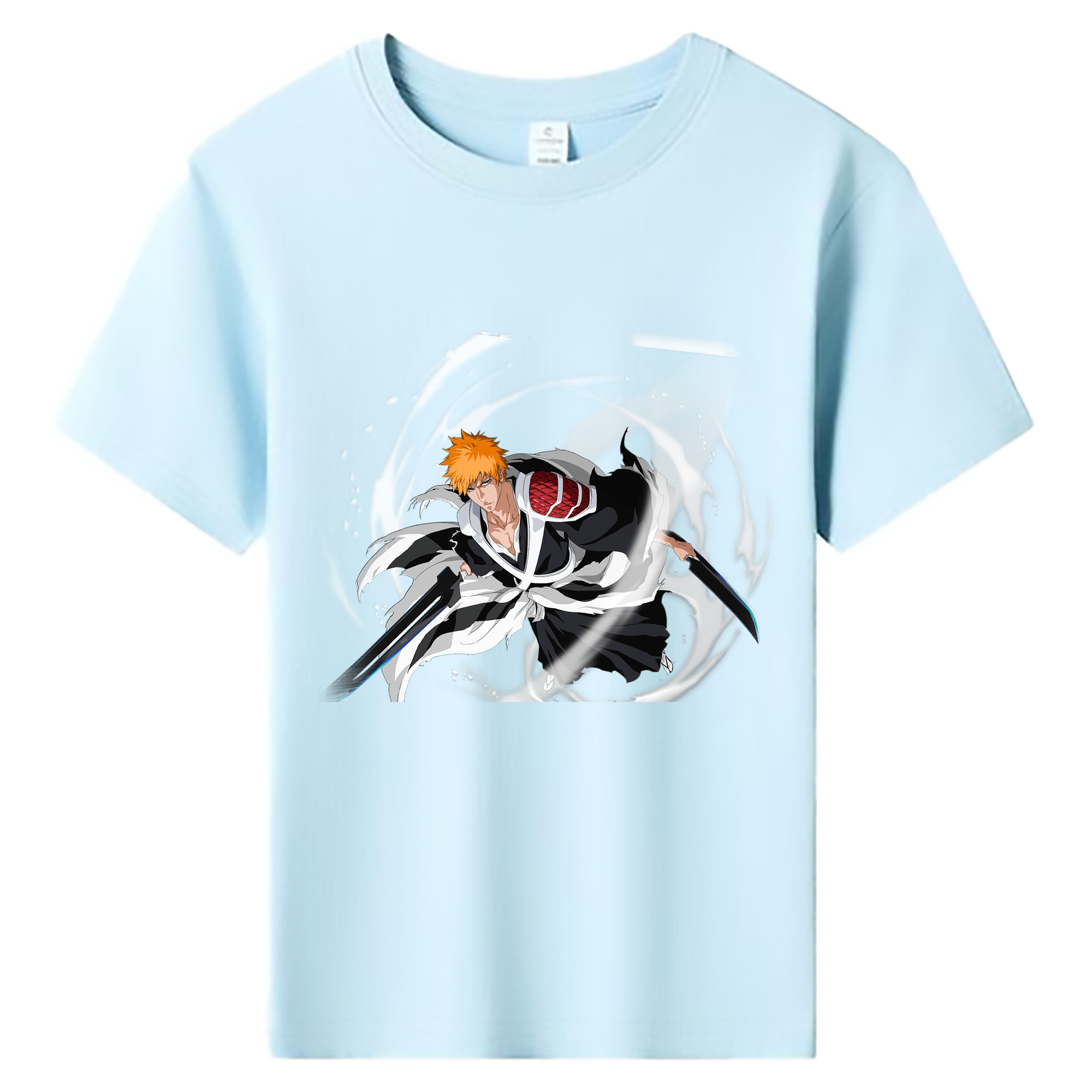 （画像用） ブリーチ 黒崎一護（くろさき いちご）BLEACH Kurosaki Ichigo 綿100％キッズTシャツ（フロントプリント）